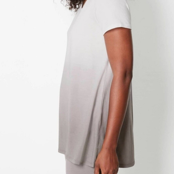 J. Jill Pure Jill Scoopneck Elliptical Tee Ombre Pima Cotton Large - Picture 6 of 9